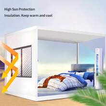 Double-Sided Self-Adhesive Window Curtain, Windproof And Cold-Proof, Thermal Insulation, Winter Draft Blocker, Bedroom Window Cold-Proof Insulation Film - A - View 10