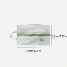 1pc Nylon Waterproof Zipper Closure Portable Travel Shoe Storage Bag, Dust-Proof Organizer Bag For Shoes, Clothes And Cosmetics - Multicolor - View 16