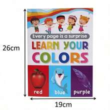 Kids Early Enlightenment Learning Book, Educational Cognition Toy For Basic Knowledge Learning, Learn Alphabet Letters Numbers Shapes Colors,Preschool Learning Book - Multicolor - View 12