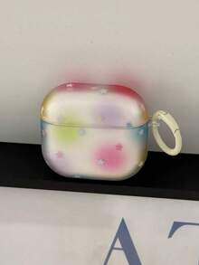 Ins Colorful Tie-Dye Polka Dot Star Pattern Pro 3 Earphone Case 4 Wireless Bluetooth Apple 5 Earphone Shell New 3rd Gen Pro 2 Anti-Drop Protective Cover Korean Style Women 1/2 Soft - Multicolor - View 4