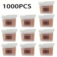 Wholesale 2000/1000pcs Unscented Cotton Wooden Stick Cotton Swabs, Double-Ended Cotton Swabs For Ear Cleaning - A - View 17