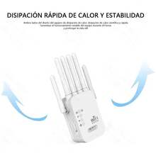 Repetidor Wifi 2.4ghz 300mbps Con 6 Antenas Inalámbrico - Tipo de Enchufe A USA (110-127V) - Ver 9