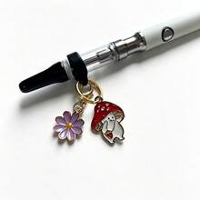 1個電子煙持握器香菸盒矽膠環，電子煙吊飾配件，可自定義設計電子煙吊飾，510電池持握器 - 彩色 - 查看 5
