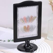 Desktop Nail Tip Display Stand, Reusable Sample Display Frame With Base, False Nail Art Chart Board For Nail Salon Manicure Gel Polish Showing, 3 Colors Optional Nail Tool - Multicolor - View 6