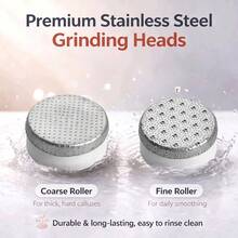 Electric Foot Callus Remover, Rechargeable Foot Care Tool With Replaceable Grinding Heads, Portable Dead Skin And Hard Callus Remover, Suitable For Dry Cracked Heels Home Use - A - View 8