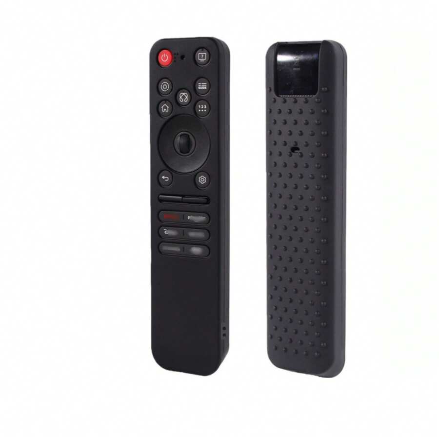 Ốp silicone cho điều khiển từ xa L*G MR25GA MR26GA [chống trượt], vỏ bảo vệ cho Magic Remote MR25GN tương thích với điều khiển dòng TV thông minh OLED L*G 2025 (màu đen) - Xem 1
