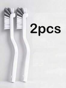 2pcs Multi-Function Long Handle Cleaning Brush Set, Suitable For Kitchen, Bathroom, Toilet, Outdoor - No Dead Angle Cup Brush, Suitable For Blender And Cup - Easy To Use, No Electricity Required. Gardening Tools, Garden Supplies - Multicolor - View 9