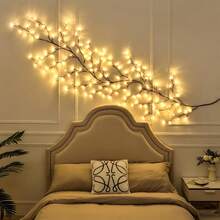Creative USB Bendable Tree Twig Lights, Artificial Willow Branch Fairy Lamp, Adjustable Branches, Warm LED Lights To Elevate Wall Background Aesthetic - Branch - View 2