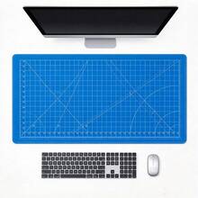 Cutting-Mat-White-On-Black Colorful Mouse Pad Office Gaming Laptop Deskmat Anime Mousepad Gamer Keyboard Mouse Mat Computer Accessories Computer Table Pads Waterproof Non-Slip Rubber Blotter Pad Antislip Base Gaming Esports User - View 19