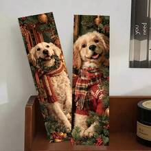 30pcs Dog Themed Bookmarks, Creative Quirky Animal Designs, Paper Reading Page Markers, Christmas Puppy Decorative Book Accessories - 1 Set - View 9