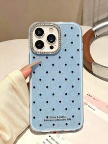 亮面波點亮片手機殼，適用於 iPhone 18 Pro Max 17 Air 16 15 14 13 12 11 Pro Max 16 15 14 Plus 16 Pro Max 15 Pro Max，可愛純色夏季糖果色後蓋 - 天藍色 - 查看 2