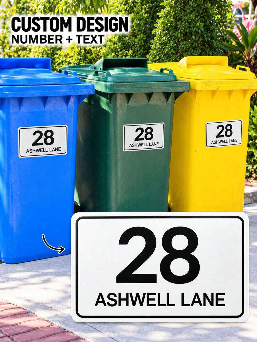 1/6/12/24pcs Customizable Trash Can Sorting Stickers, Multiple Sizes ...