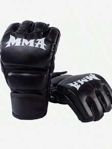 Half Finger MMA Boxing Gloves, Sanda Thickened Adult Gloves For Punching Bag, Sandbag, Combat And Fighting - Multicolor - View 1