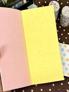 1 Pc /Watercolor Polka-Dot Student Planner – Weekly Planner & Portable Journal - Multicolor - View 2