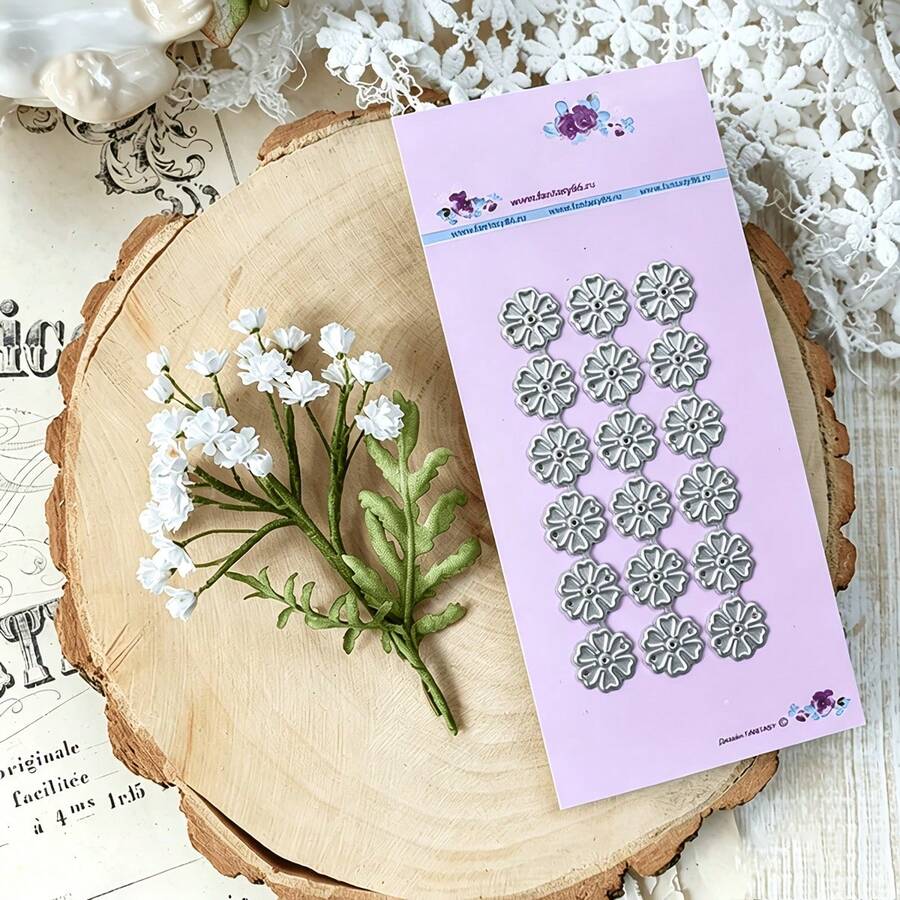 1pc Acacia Flower Metal Cutting Die, Suitable For Embossing, Card Making Decoration And Scrapbooking Photo Album, Perfect For Halloween, Christmas, Birthday And Wedding, Handmade Scrapbooking