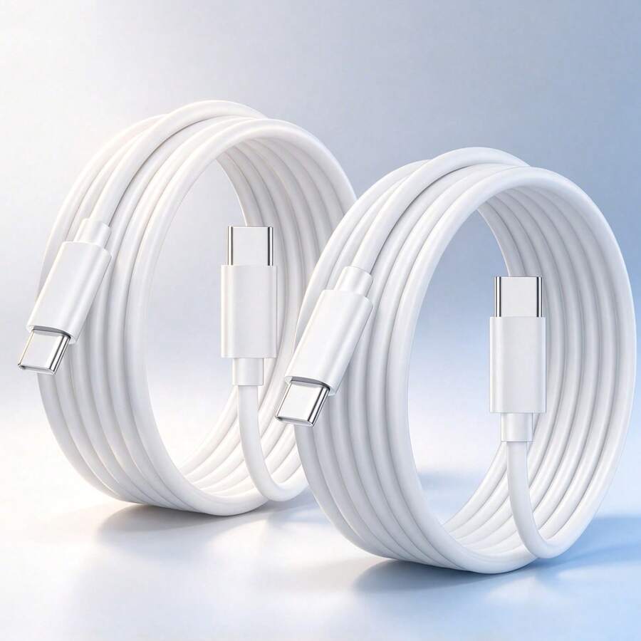 6.6ft/200cm Charging Data Cable, Fast Charging Data Cable, Efficient Data Transfer, Fast Charging Cable Suitable For Phone 18/17 Pro Max/17 Pro/17/Air/16/15/ Series Devices - White - View 1