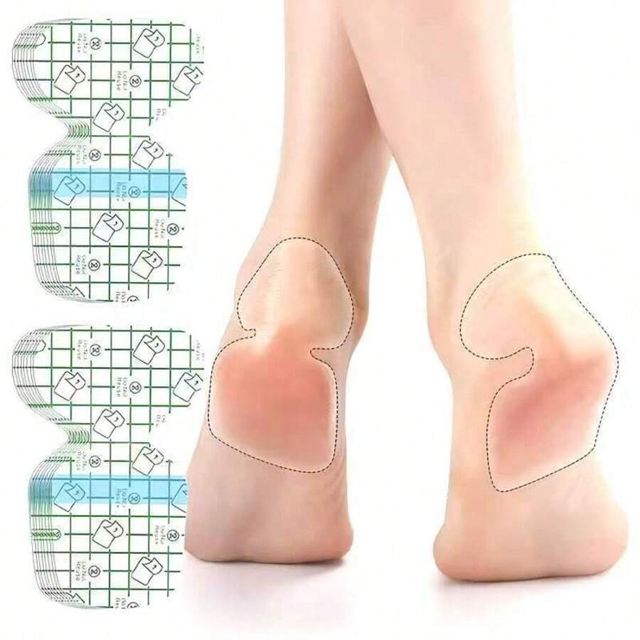 Miếng đệm gót chân mềm co giãn, thoáng khí chống nước chống ma sát, đệm lót thân thiện với da, phù hợp cho gót chân khô và nứt nẻ - Một kích cỡ phù hợp cho tất cả - Xem 1