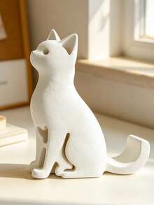 Creative Sitting Cat Phone Stand - Cute Kitten Desktop Base,Multi-Scenario Mobile Phone Holder, Lazy Binge-Watching Phone Support, Home Office Tabletop Decor,It Makes A Great Gift For Birthdays Or Holidays. - Multicolor - View 5