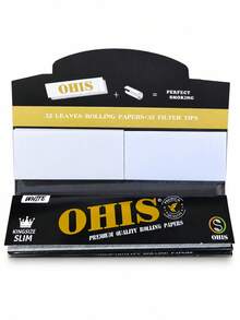 Rolling Papers With Filter Tips, Slow Burning And Adjustable Size. Suitable As A Gift For Smokers, Applicable For Home, Restaurant And Various Occasions Such As Christmas, Birthday, Bachelor Party And Halloween Party. - Various - View 3