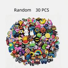 Random 10/20/30/50/100pcs DIY Shoe Charms, Suitable For Sandals, Shoe Decoration Accessories, Detachable - Multicolor - View 9