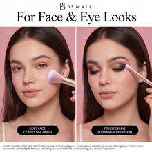 BS-MALL 16 Pcs Makeup Brushes Set Pink Portable Vegan Face Cosmetic Powder Eyeshodow Brushes Kit - Pink - View 3