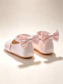 Princess Shoes Soft Sole Infant Girl Flat Shoes, Non-Slip Breathable, Suitable For Spring And Autumn, 0-1 Years Old, Newborn Applicable - Pink - View 9