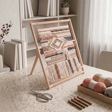 Wooden Handmade Weaving Loom Frame Tapestry Weaving Kit With Comb And Bobbin - 1 - View 10