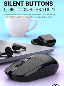 LIMEIDE X2 Wireless Mouse 2.4G+Bluetooth Dual Mode Silent Desktop Laptop Universal Mouse - View 6