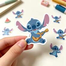 Stitch Cartoon Decorative Stickers, Creative Item Transformation Decals, Suitable For Suitcases, Tablets, Water Bottles, Guitars, Student Planner Materials, Birthday Gifts, Home DIY Handmade Goods - Multicolor - View 4