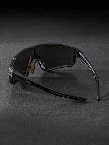 Multiple Pairs Of Men's Large Frame One-Piece Lens Sports Fashion Glasses Set, Colorful Coated Anti-Ultraviolet - Multicolor - View 4