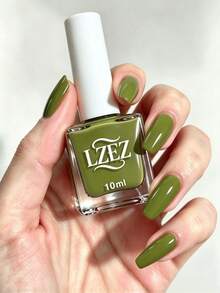 LZEZ 10ml/瓶 2026新款水性指甲油，快乾持久可卸除，夏季配色，女性美甲，節日禮物 - 橄欖綠 - 查看 7