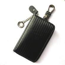 RFID Blocking Keyless Bag Car Key Signal Blocker Case Faraday Cage Fob Pouch - Black - View 8