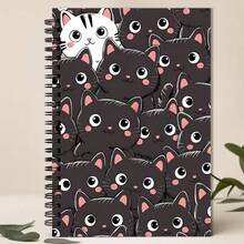 Buku Catatan Spiral Kartun Anime Klasik Kucing Hitam, Desain Gaya Akademik dengan Pola Bunga Berwarna-warni, Kertas Berkualitas Tinggi. Cocok untuk Sekolah, Kantor, dan Kreasi Artistik - Hadiah Sempurna untuk Teman, Guru, dan Siswa. Bertema Kucing - Satu buku (50 halaman, 100 halaman) - View 15