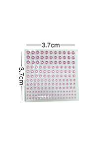 Multiple Styles Of New Autumn/Winter Rhinestone Face Stickers In Pink, Blue, Yellow, Transparent Rhinestones, Embellish Facial Makeup, Create Hot Sexy European And American Style Makeup - Multicolor - View 2