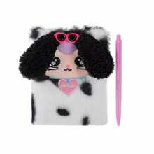 1pc Creative Funny Diary Notebook, European And American Style Small Cute Plush Memo Pad, Personalized Small Size Portable Planner - Plush Version - View 11