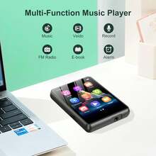 ZAQE-M4 64GB/128GB MP3 Player, Portable Multi-Function Music Player With Bluetooth 5.3, 2.4" Touchscreen, HD Built-In Speakers, FM Radio, Alarm Clock, Voice Recorder, E-Book - View 6