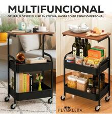PEYMALERA Storage Island & Carts - Black - View 6