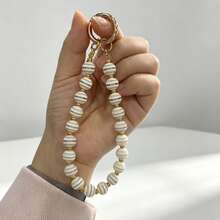 Creative Candy Color Rainbow Striped Beaded Car Key Chain, Fashionable Key Accessory, Bag Charm, Car Key Lanyard, Car Key Chain Pendant, Suitable As A Gift For Women - A - View 8