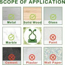 Plant Climbing Wall Clips - Flexible Plant Support, Self-Adhesive Invisible Garden Trellis, Suitable For Indoor/Outdoor Plants - Asymmetrical Plastic Structure - New Model - View 6