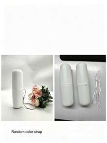 2pcs/1pc Portable Travel Toothbrush And Toothpaste Storage Box, Travel Toothbrush Holder With Lanyard, Suitable For Camping, Business Travel, Home Use, Multi-Functional Portable Travel Toiletries Storage Cup, Essential Travel Accessory And Bathroom Accessory, Home Daily Use Toothbrush And Toothpaste Integrated Storage Cup, Back To School Essential - View 11