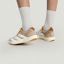 Adidas New Women's ADIZERO ADIOS 9 Thin-Sole Racing Cushioning Responsive Running Shoes - Khaki Brown - View 2