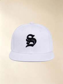 1 buah Topi Baseball Bertepi Datar dengan Bordir Huruf, Desain yang Dapat Diatur, Topi Pelindung Matahari Cocok untuk Mendaki Gunung, Perjalanan, dan Aktivitas Luar Ruangan - beraneka warna - View 4