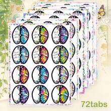 Bible Tabs ,Butterfly Shape Bible Tabs, Colorful Scripture Bible Index Labels, 2-Sided Print Book Markers With Bible Verses & Book Names, Decorative Page Tabs For Holy Bible Journaling, Christian Bible Study Accessories. - Multicolor - View 7