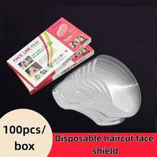 100pcs Transparent Hair Bands, Eye Protection Tools And Face Protection Caps, Shower Caps, Haircutting Caps | Tools To Prevent Hair Loss During Haircutting, Suitable For Hair Salons And Beauty Tools - Multicolor - View 6