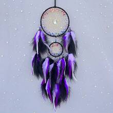 Bohemian Style Handmade Art Hanging Dream Catcher - 4 Color Set, Battery-Free Room Decor, Wall Decoration, Christmas Decoration - A - View 14