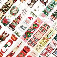 30pcs Christmas Greetings Bookmarks Reading Page Book Markers Paper Cards Creative Gift Decoration - 1 Set - View 4