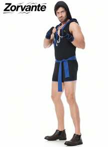 Men Cosplay Clothing - Blue - View 3