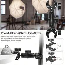 Adaptor Dudukan Klip Ganda Stang Sepeda Motor/Sepeda untuk Aksesori Kamera Aksi Insta360 One X2 X3 - View 1
