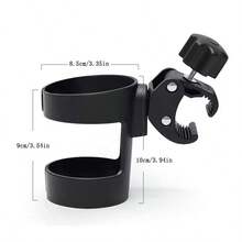 Universal Rotating Cup Holder For Stroller, Baby Carriage, Electric Car, Bicycle, Car Cup Holder, Multi-Function Water Bottle Holder Accessory - Multicolor - View 6