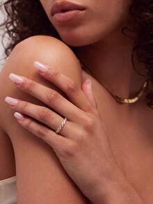 1pc Women's Twisted Galaxy Ring, Elegant And Unique, Suitable For Parties And Balls, Carefully Crafted Jewelry Gift, Perfect Choice For Girlfriend Or Anniversary - Twisted Galaxy - View 9